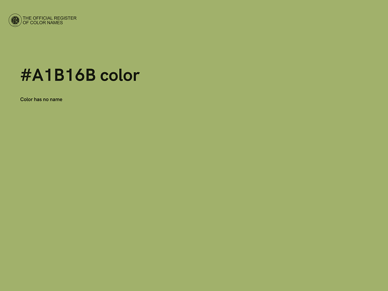 #A1B16B color image