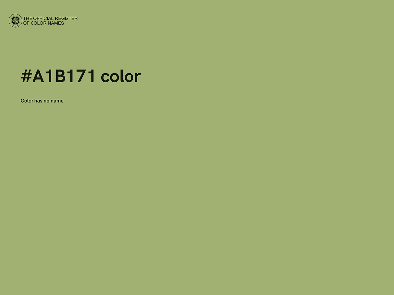 #A1B171 color image