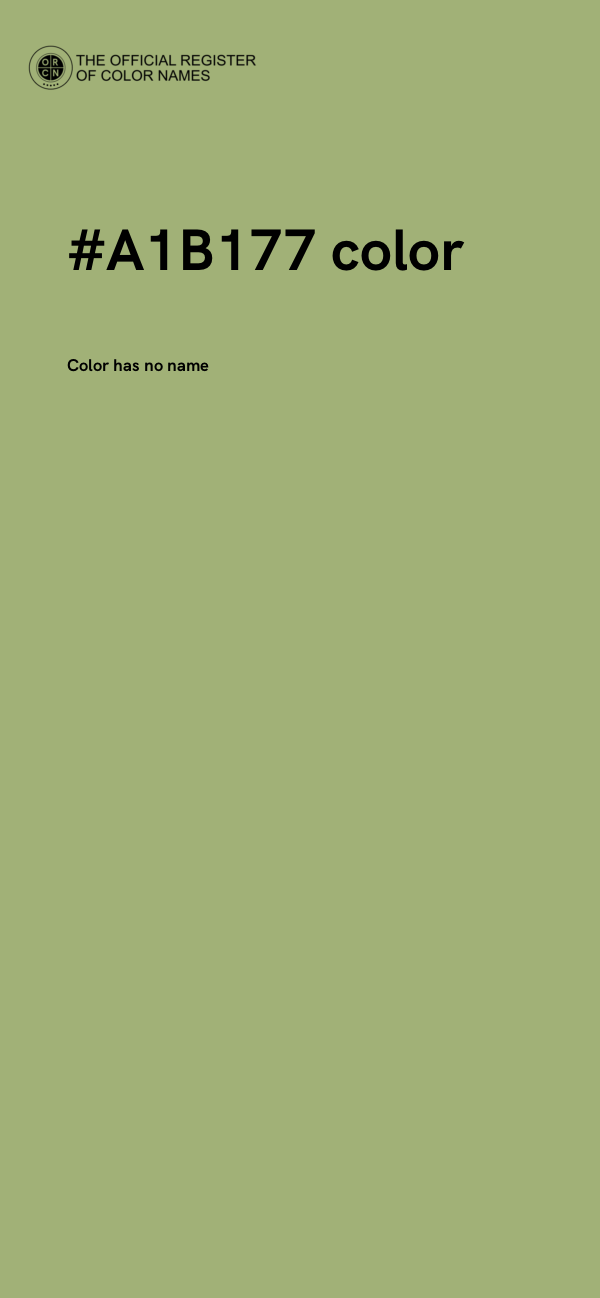#A1B177 color image