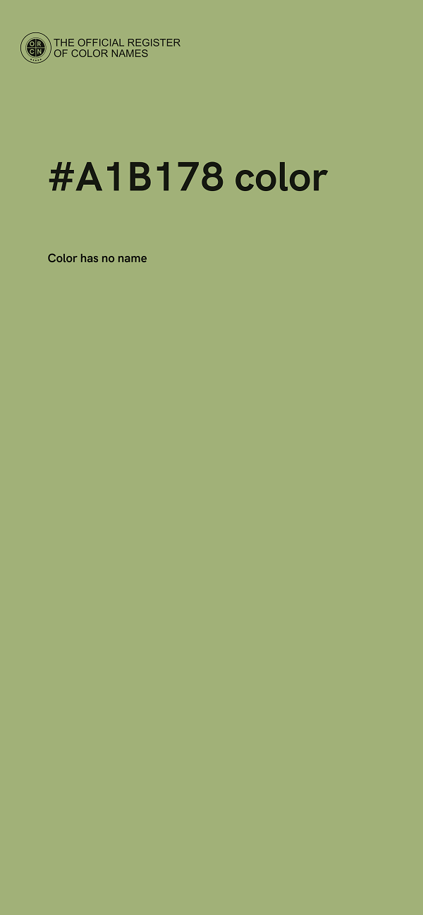 #A1B178 color image