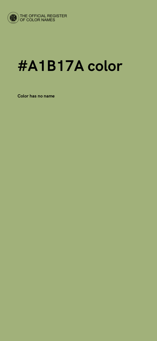 #A1B17A color image