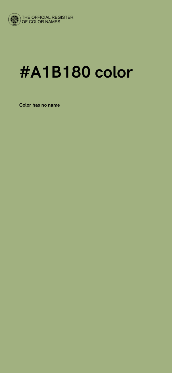 #A1B180 color image