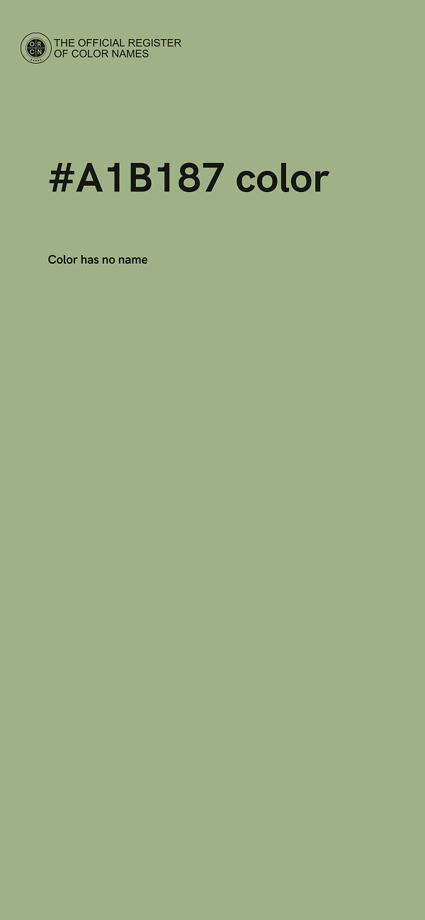 #A1B187 color image