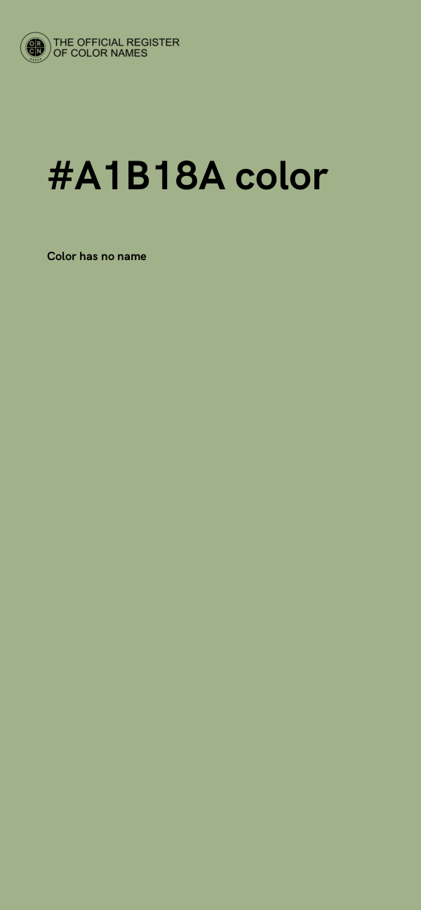#A1B18A color image