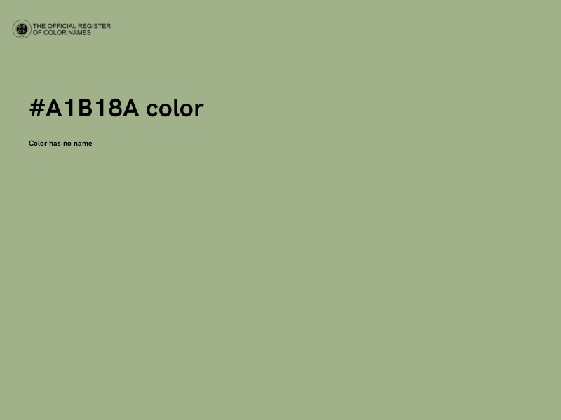 #A1B18A color image