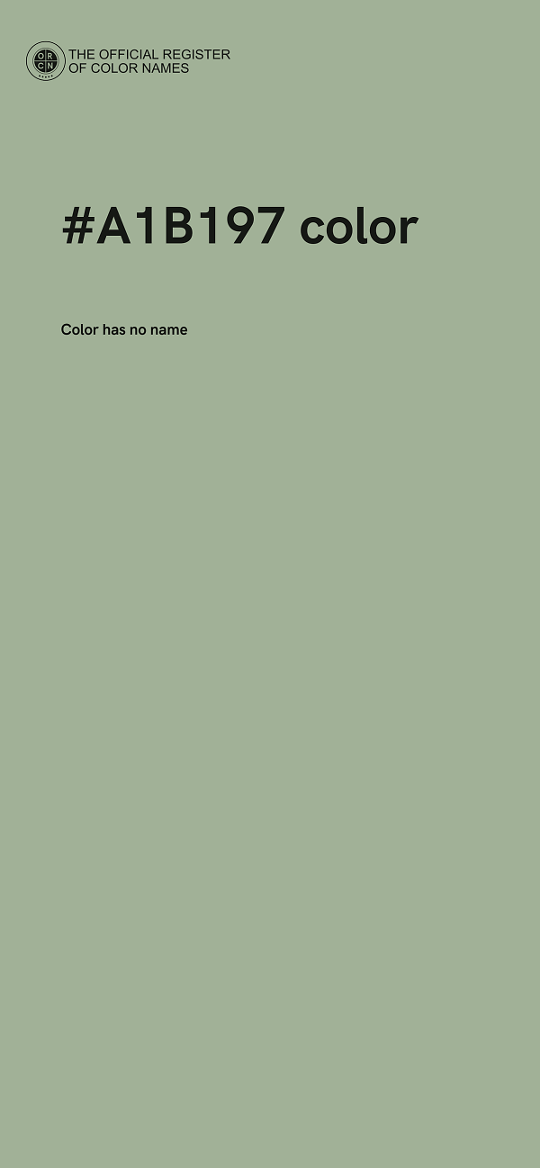 #A1B197 color image