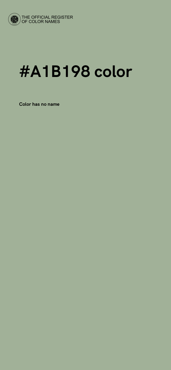 #A1B198 color image
