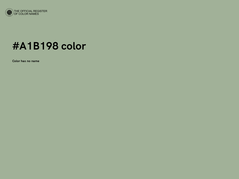 #A1B198 color image