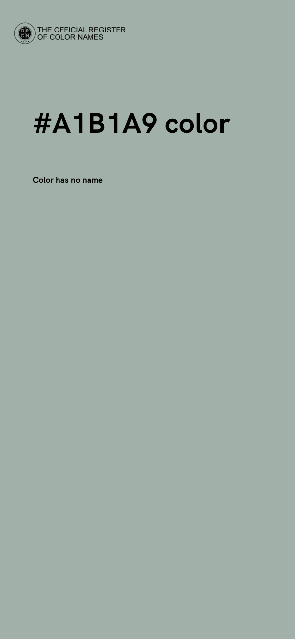 #A1B1A9 color image