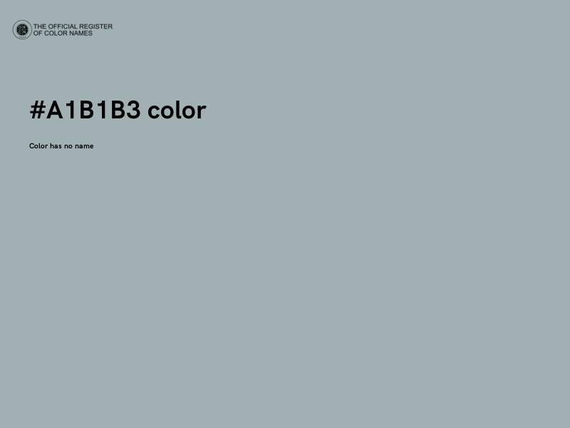 #A1B1B3 color image