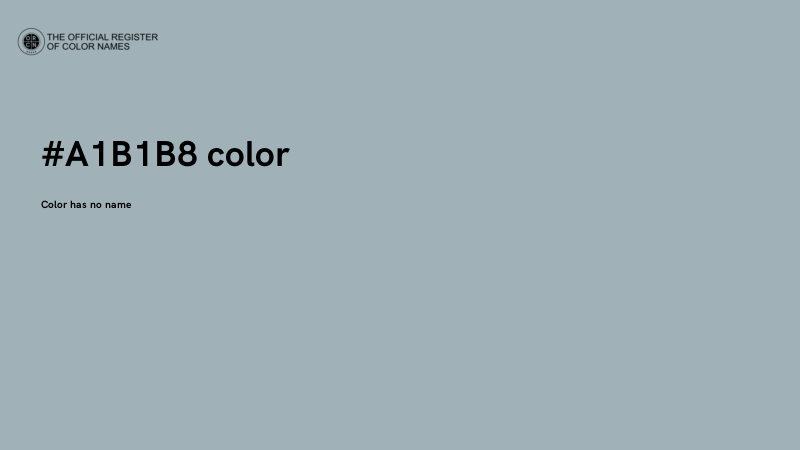 #A1B1B8 color image