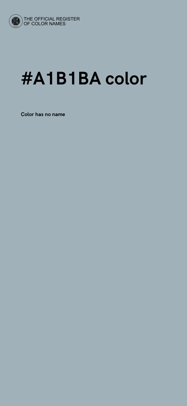 #A1B1BA color image