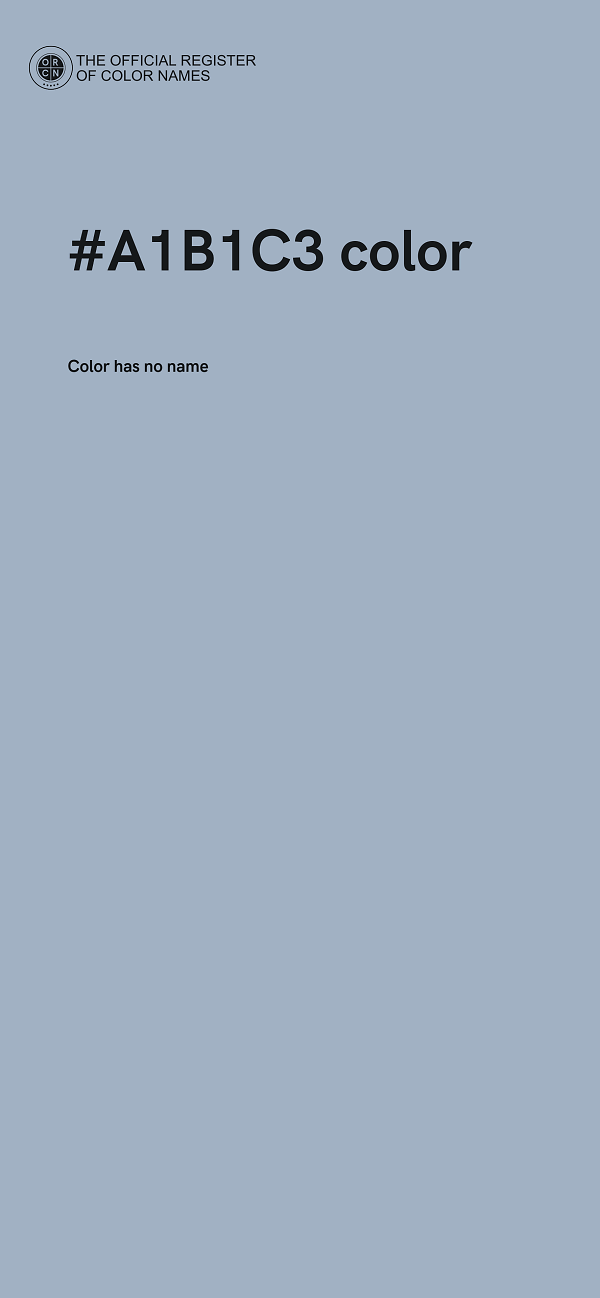 #A1B1C3 color image