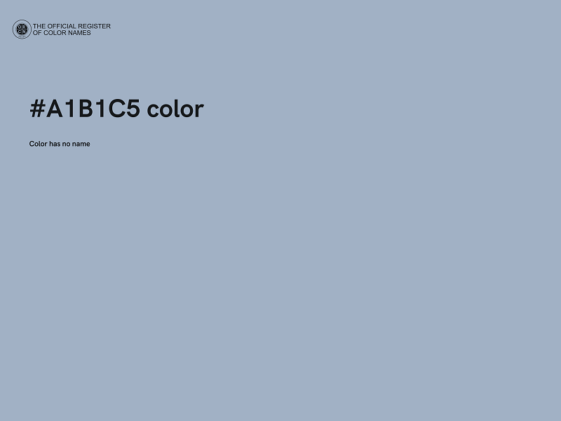 #A1B1C5 color image