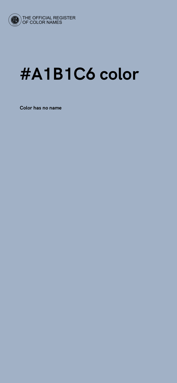#A1B1C6 color image