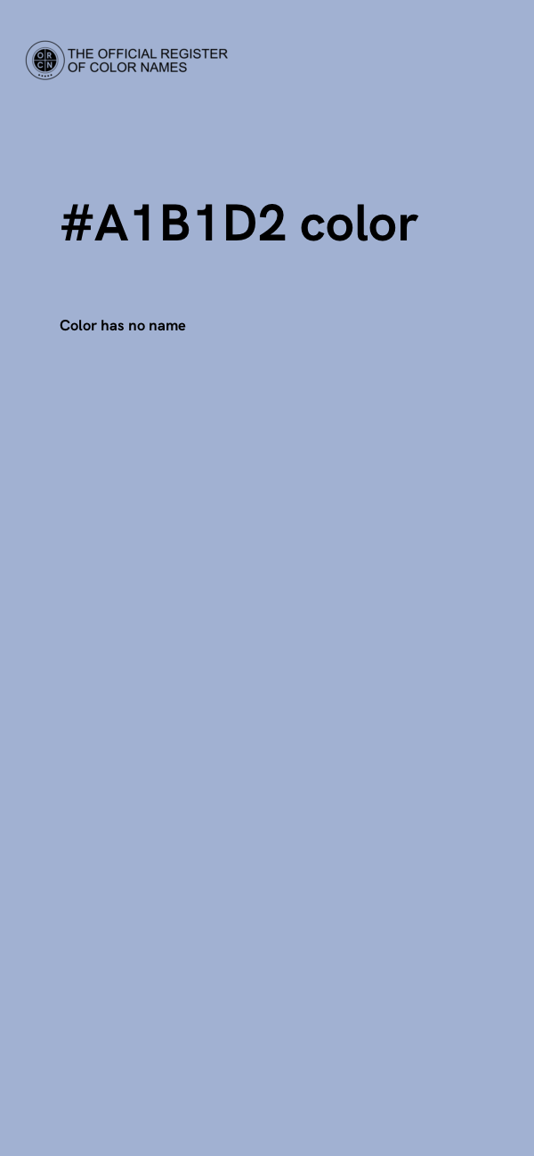 #A1B1D2 color image