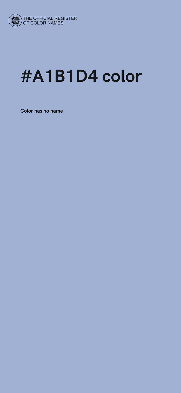 #A1B1D4 color image