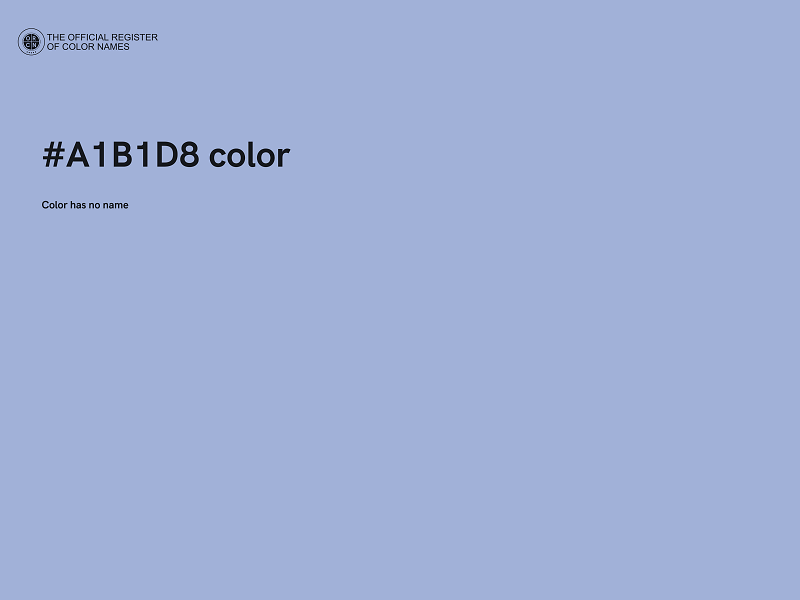 #A1B1D8 color image