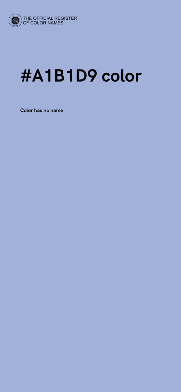 #A1B1D9 color image