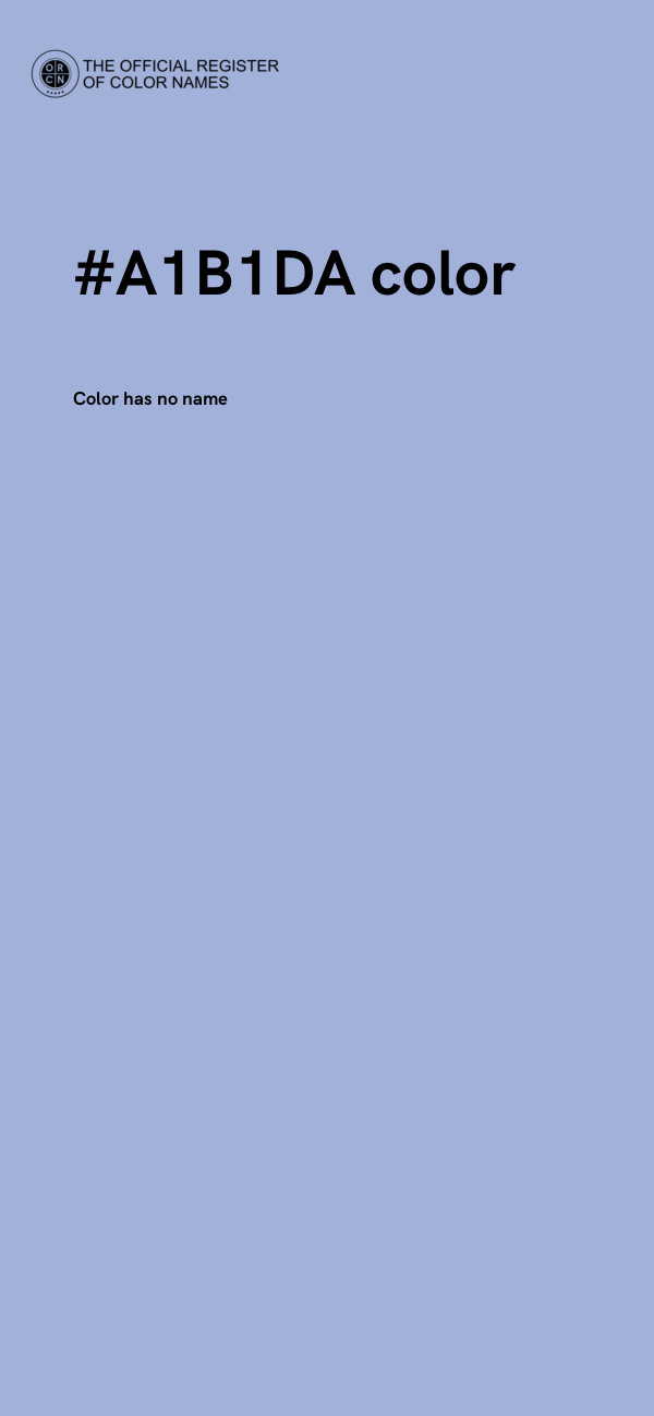 #A1B1DA color image