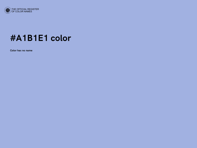 #A1B1E1 color image