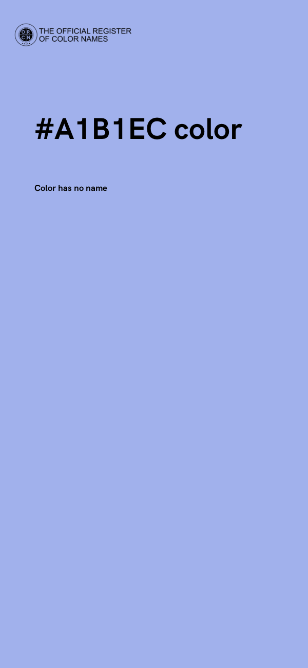 #A1B1EC color image
