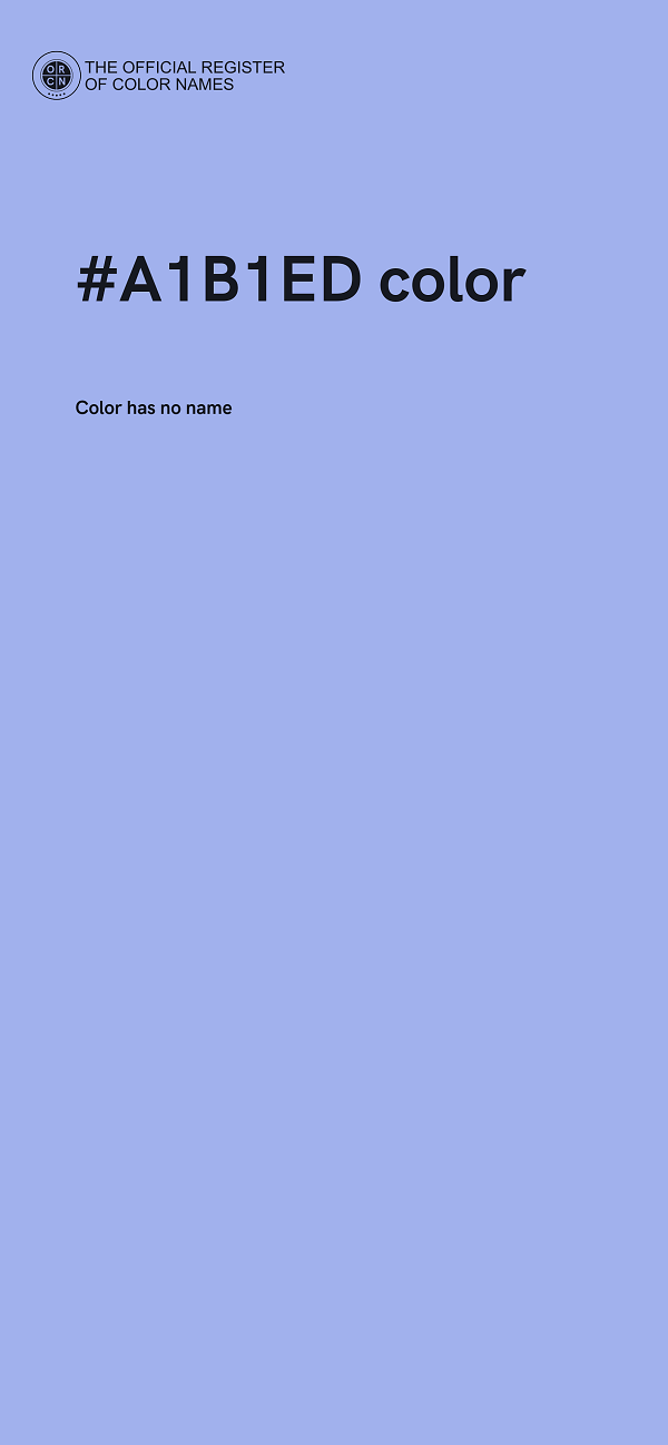 #A1B1ED color image