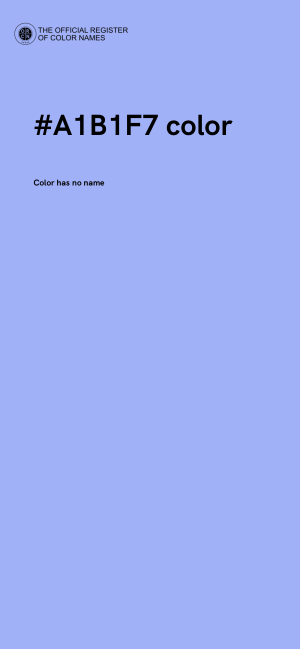 #A1B1F7 color image
