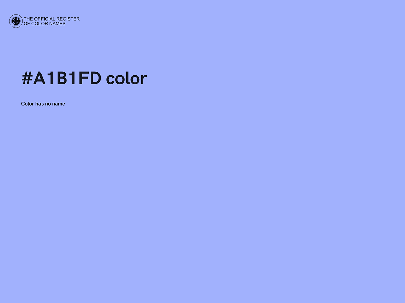 #A1B1FD color image