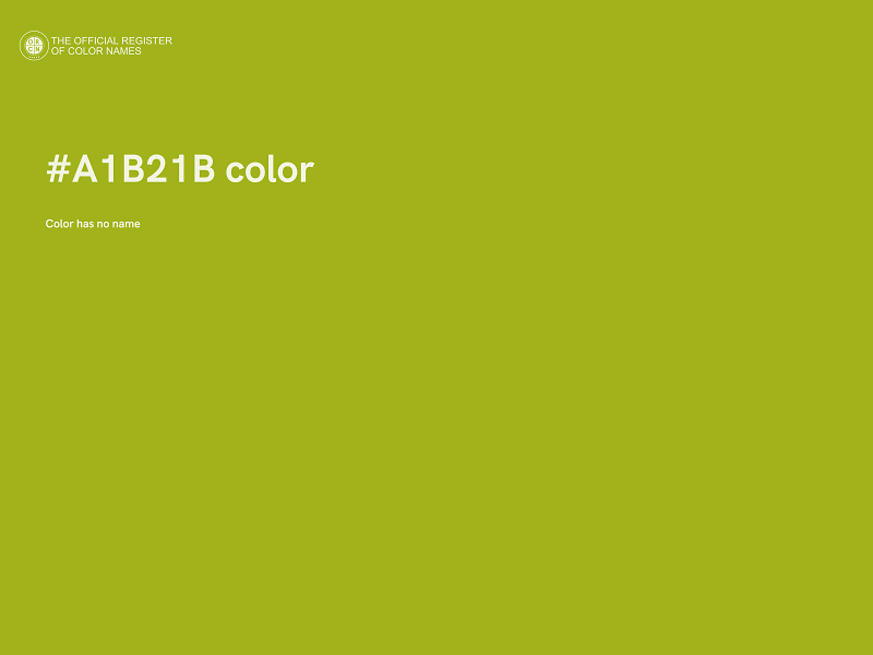 #A1B21B color image