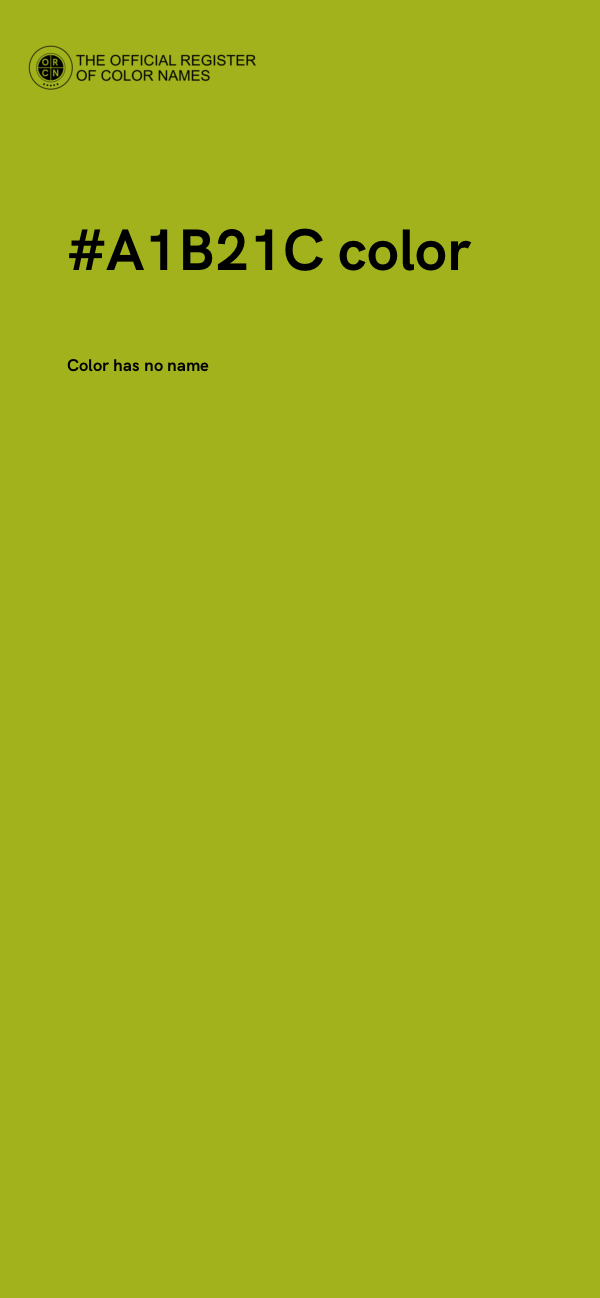#A1B21C color image