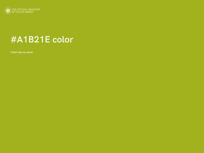 #A1B21E color image