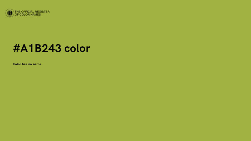 #A1B243 color image
