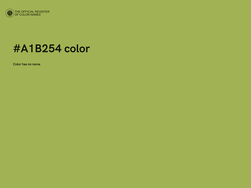 #A1B254 color image