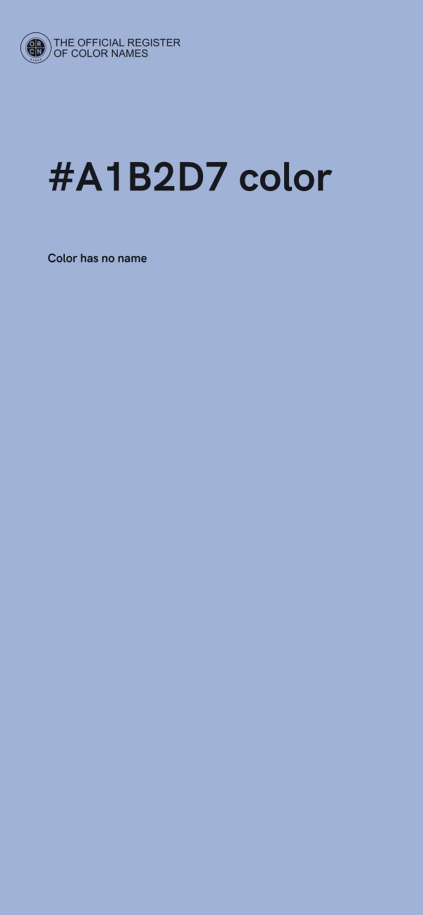 #A1B2D7 color image