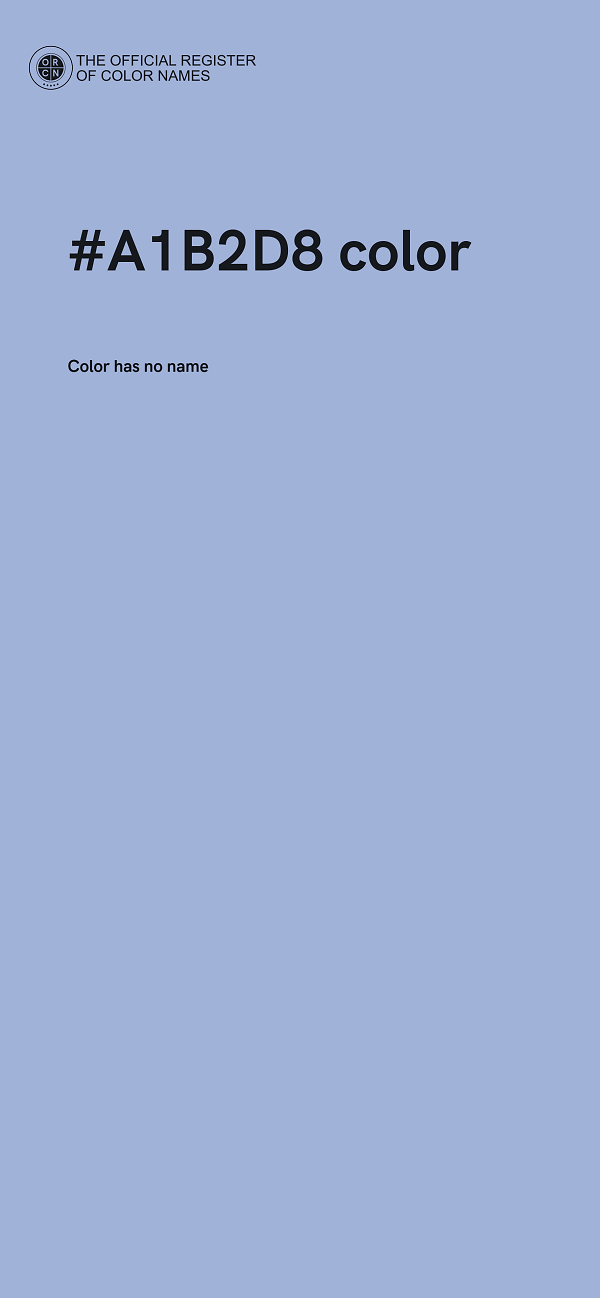 #A1B2D8 color image
