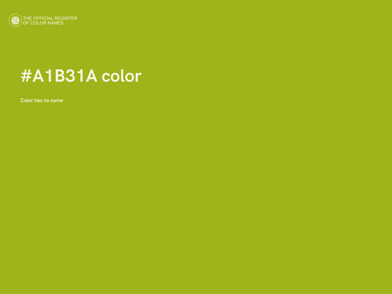 #A1B31A color image