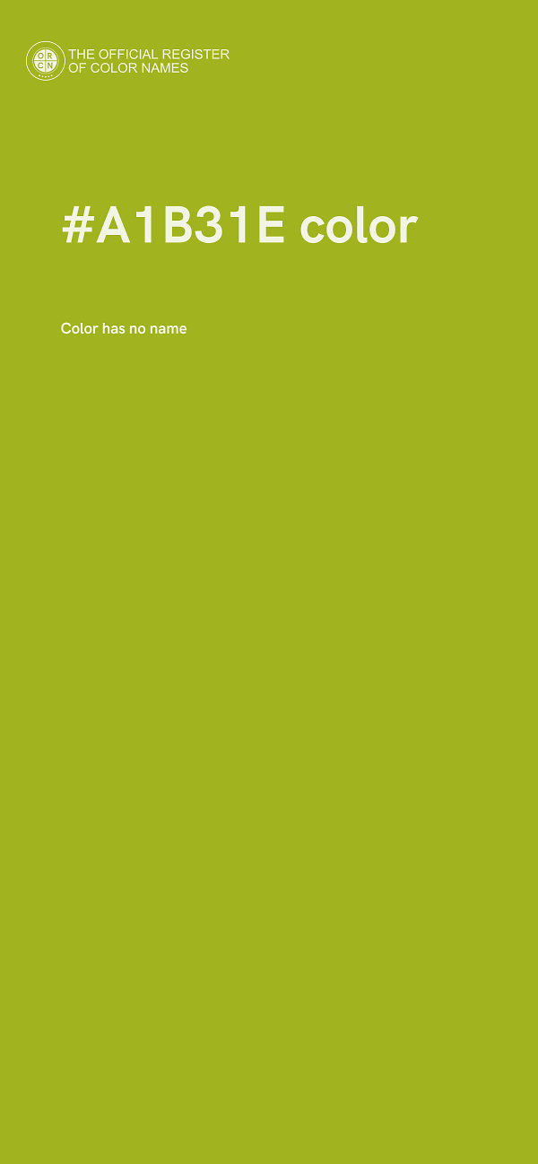 #A1B31E color image