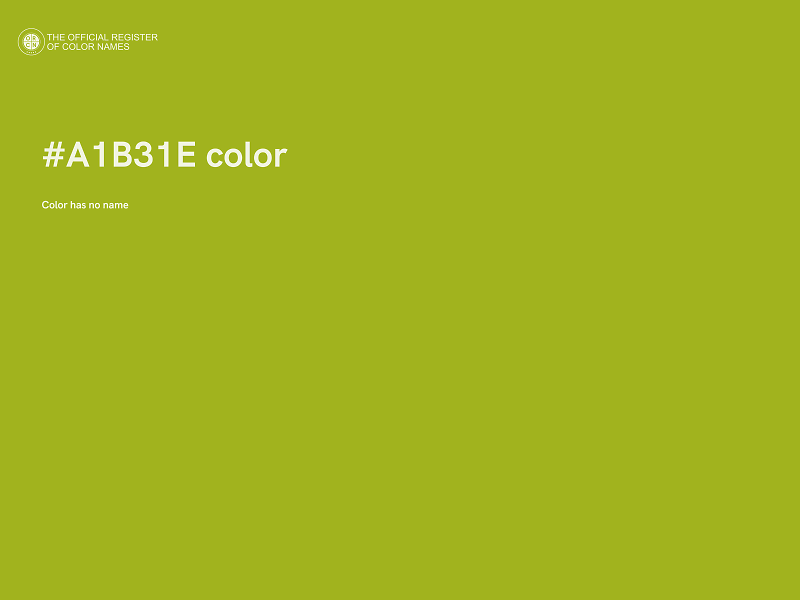 #A1B31E color image