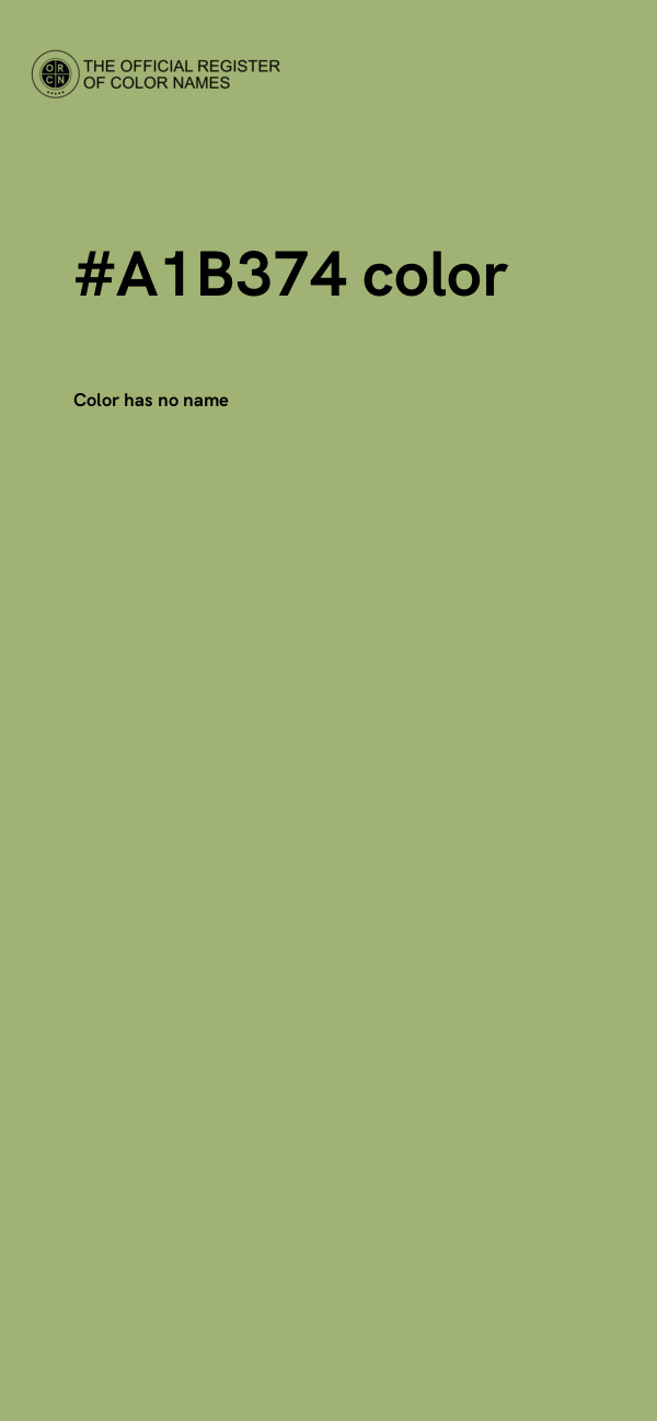 #A1B374 color image