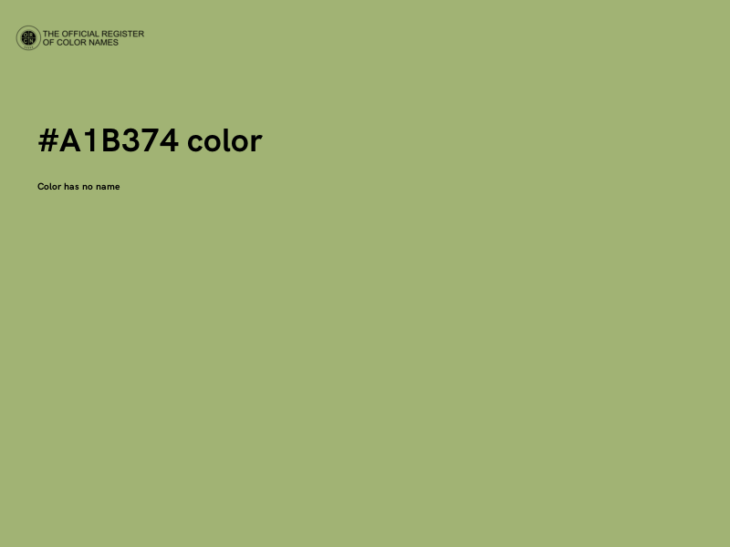 #A1B374 color image
