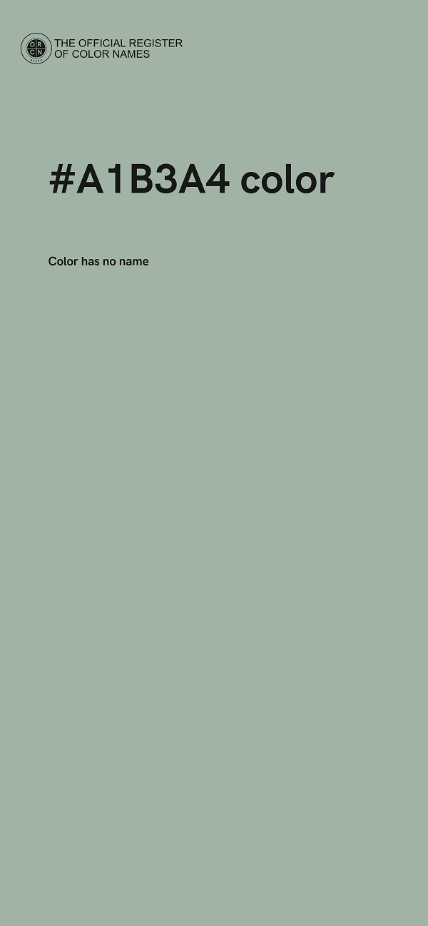 #A1B3A4 color image