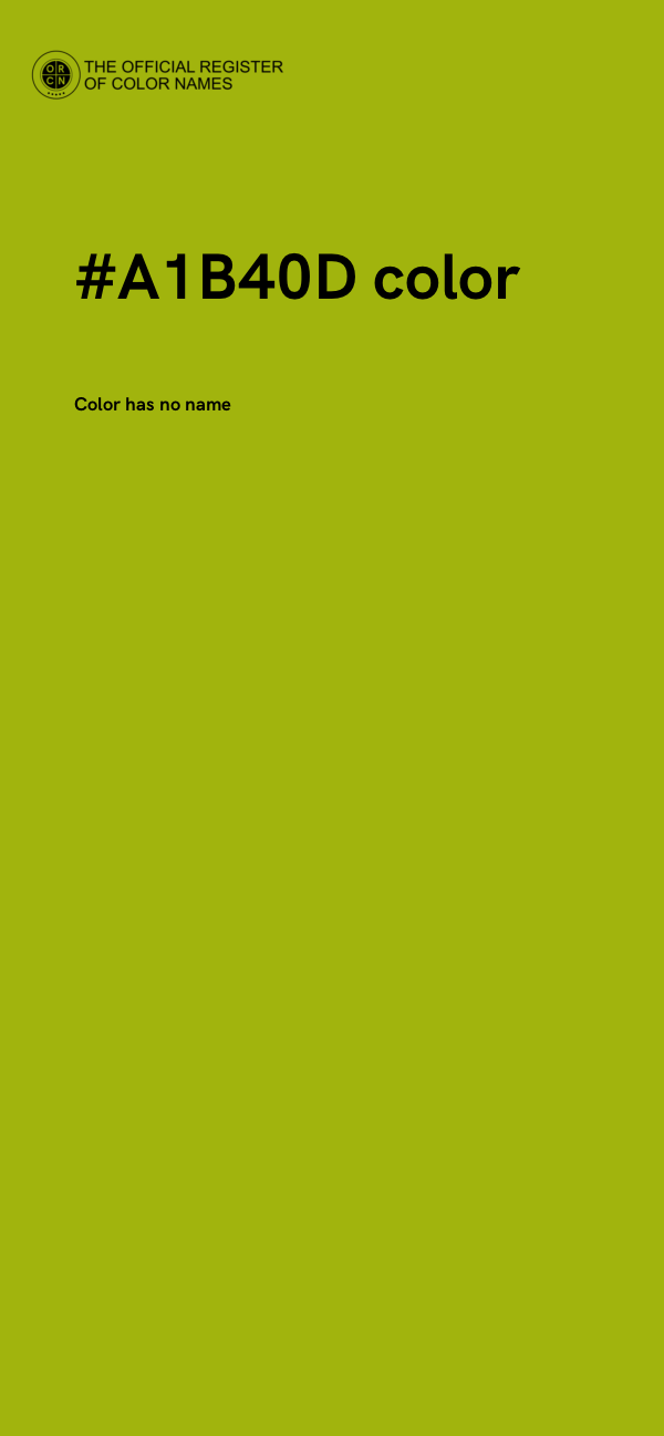 #A1B40D color image