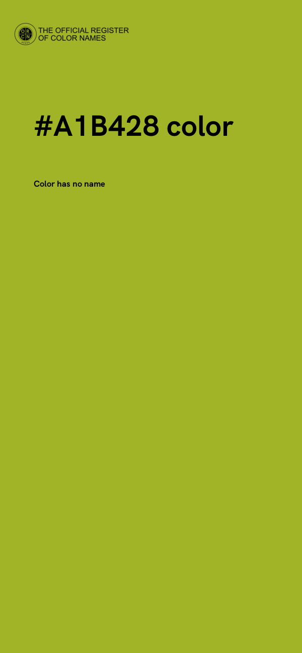 #A1B428 color image