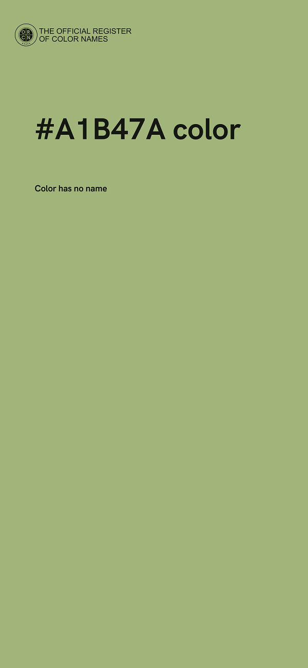 #A1B47A color image