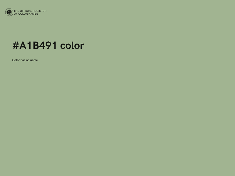 #A1B491 color image