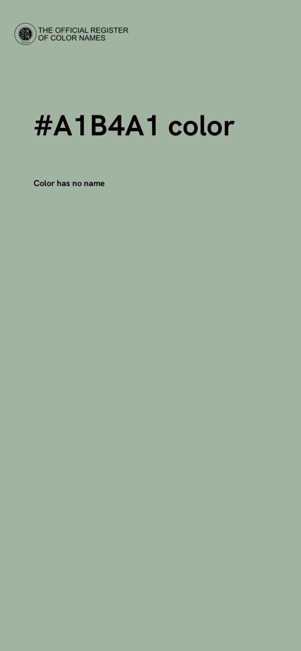 #A1B4A1 color image