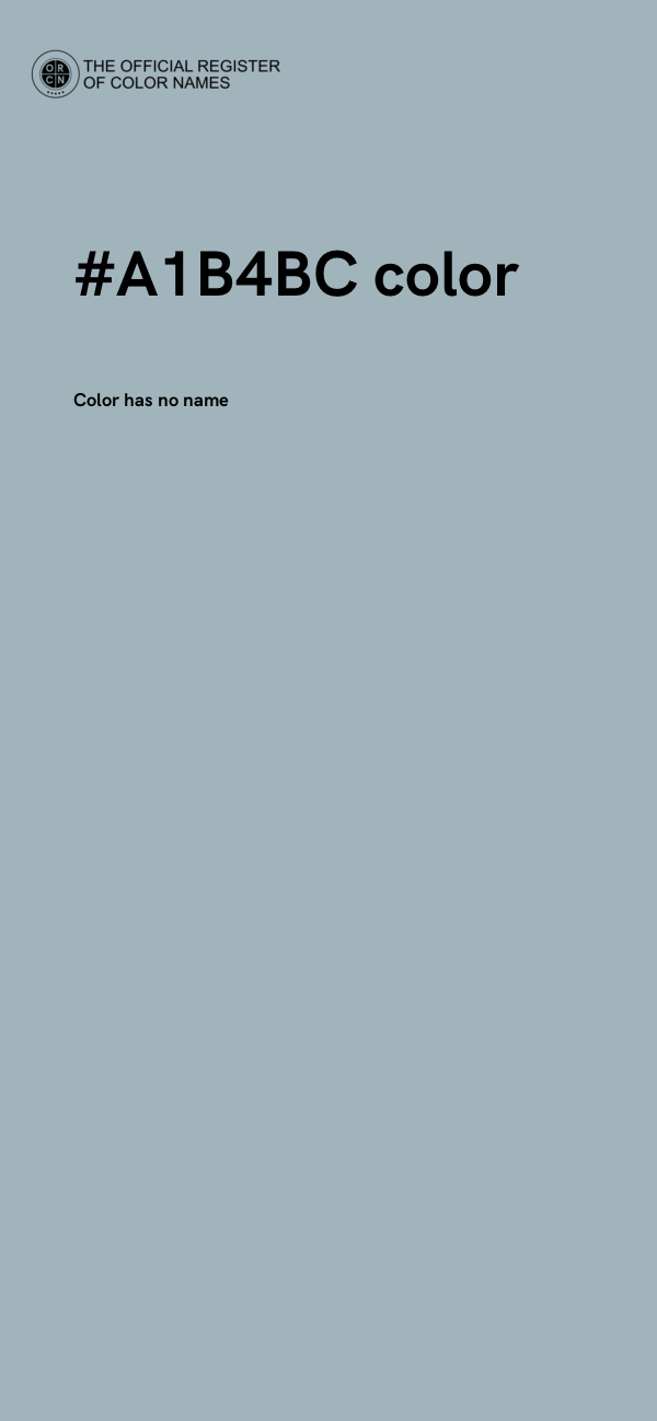 #A1B4BC color image