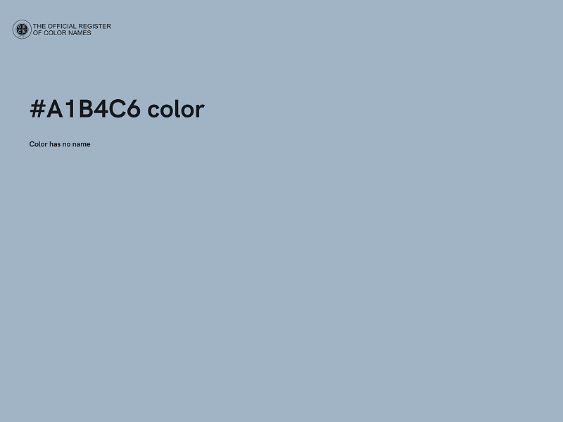 #A1B4C6 color image