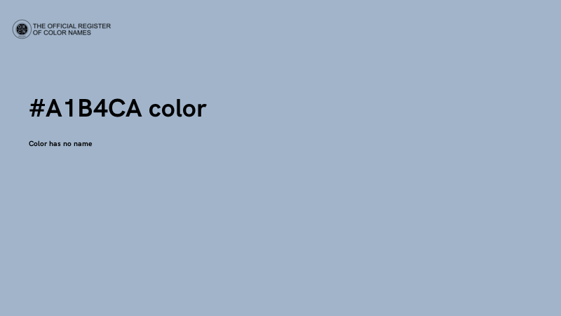 #A1B4CA color image
